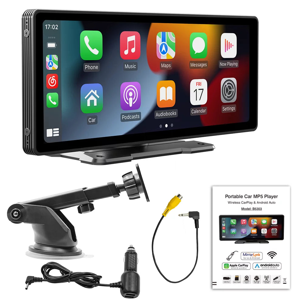 10.26 inch Dash Cam Rear View Camera IPS Color Screen Carplay And Android Smart Player in Car DVR BT FM Mirror Monitor