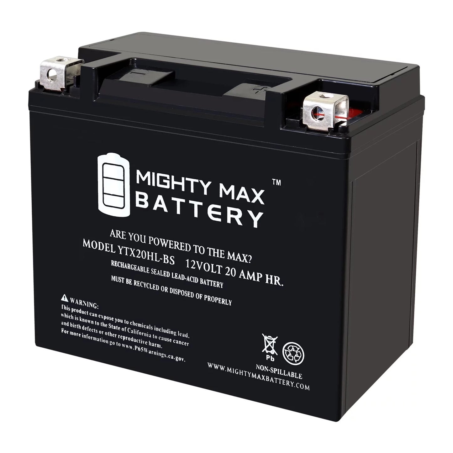 YTX20HL-BS 12V 20AH SLA Replacement Battery matching with BRP (Sea-Doo) 1500 GTI, GTR 16-22