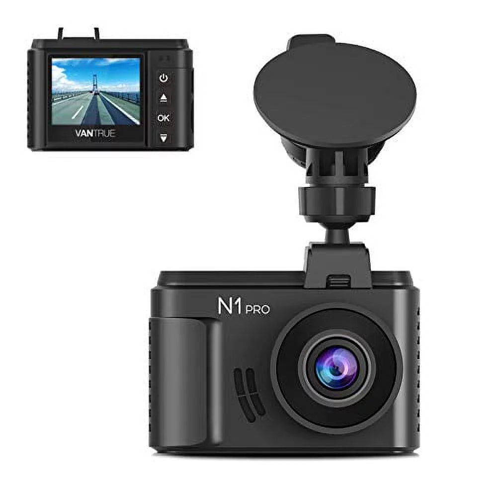 (Vantrue 128GB included)Vantrue N1 Pro Mini Dash Cam Full HD 1920x1080P Car Dash Camera 1.5 inch 160  DashCam with  Night Vision Sensor, 24 Hours Parking Mode, Motion Sensor, Collision Detection