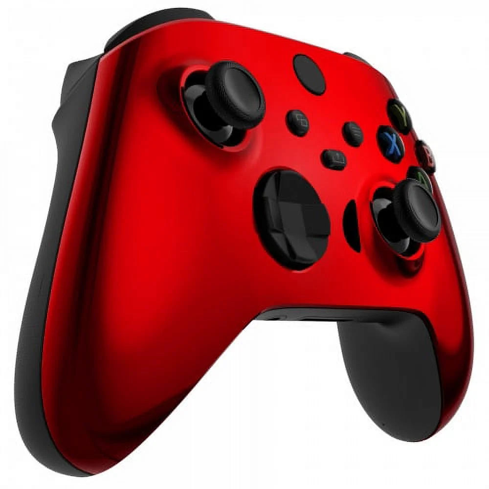 "Chrome Red" Xbox One X UN-MODDED Custom Controller Unique Design (with 3.5 jack)