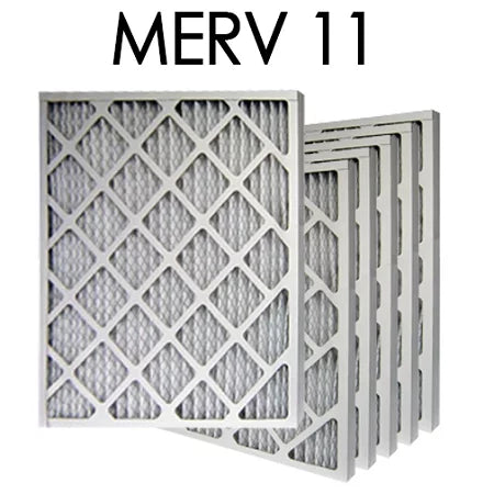 16x20x1 MERV 11 Pleated Air Filter 6PK | 15.5x19.5x.75 - Actual Size