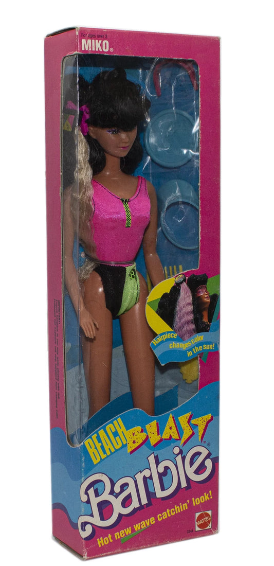 1998 Beach Blast Miko Barbie, NRFB, (3244) Non-Mint Box