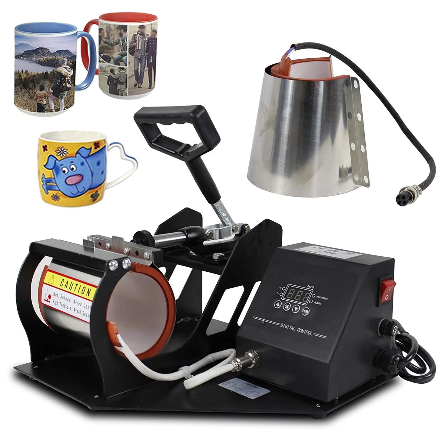 ZENSTYLE 2 in 1 Mug Coffee Cup Heat Press Digital Transfer Sublimation Machine