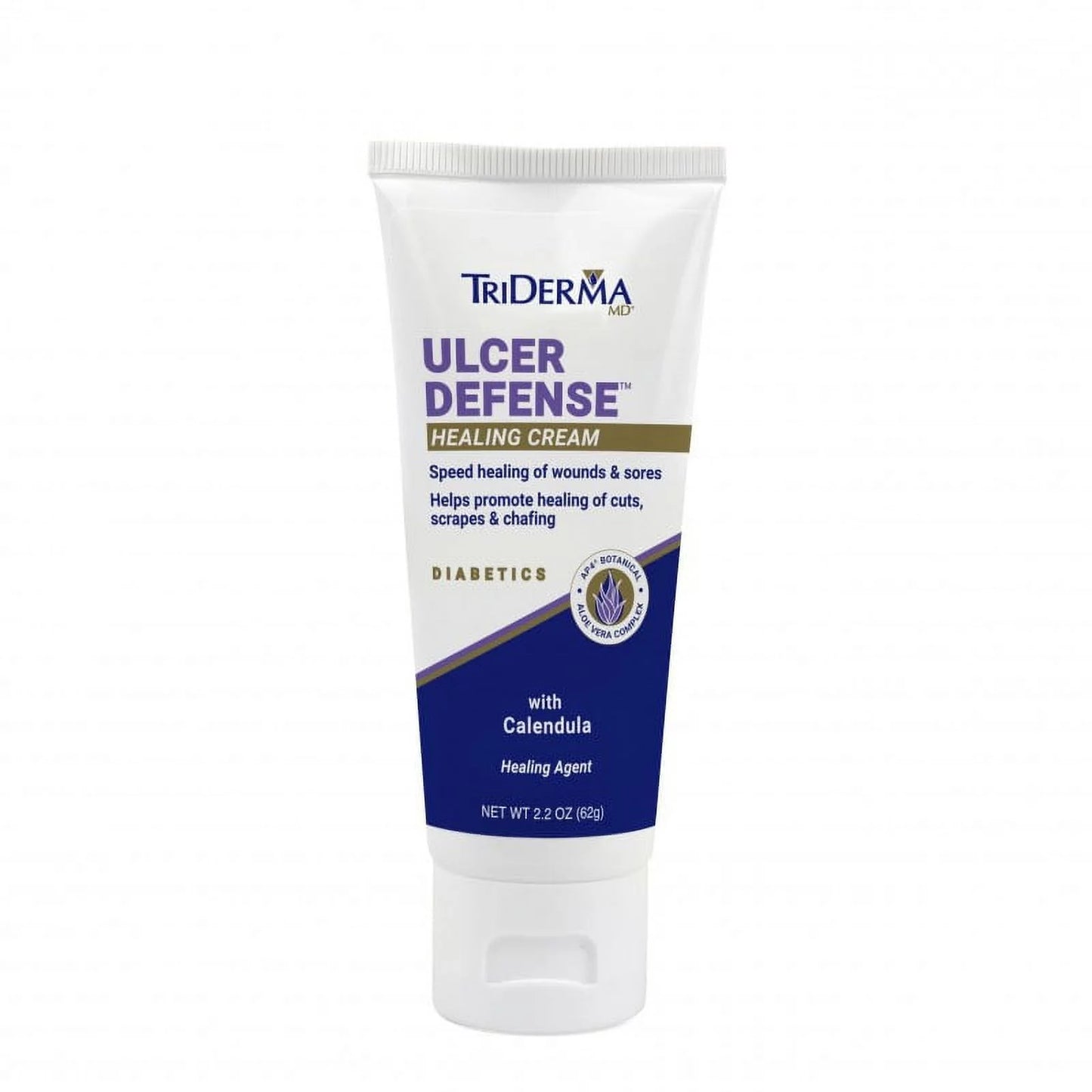 - 57025 [2 packs ]. TriDerma Ulcer Defense Healing Cream 2.2 oz