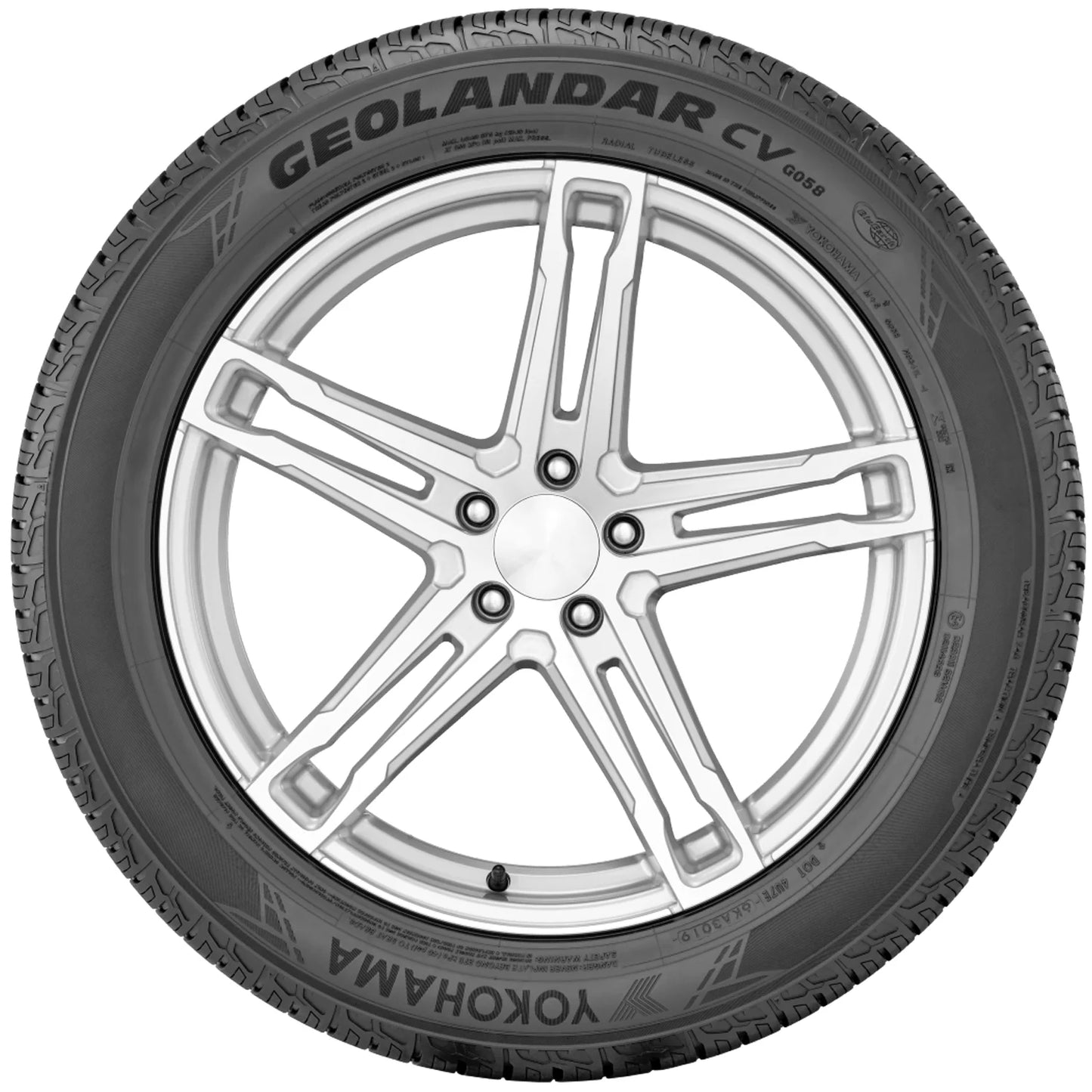 Yokohama Geolandar CV G058 225/55R18 98V BW All Season Tire