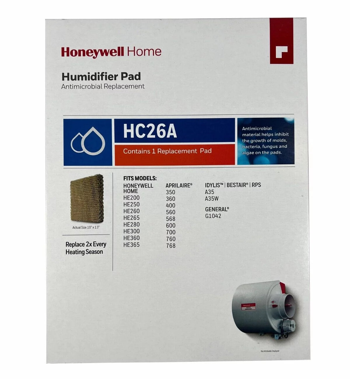 10 Honeywell HC26A1016/U Humidifier Filter Pad Replacement