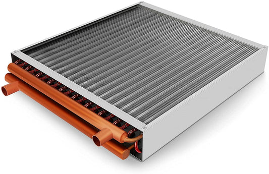 20" x 20" aqua to Air Heat Exchanger with 1" Copper Ports Perfectly with Outdoor Furnace Ideal for Residential HVAC System