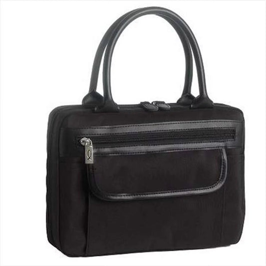 10424 Bi shield Microfiber Handbag Womensdake Xxl Black