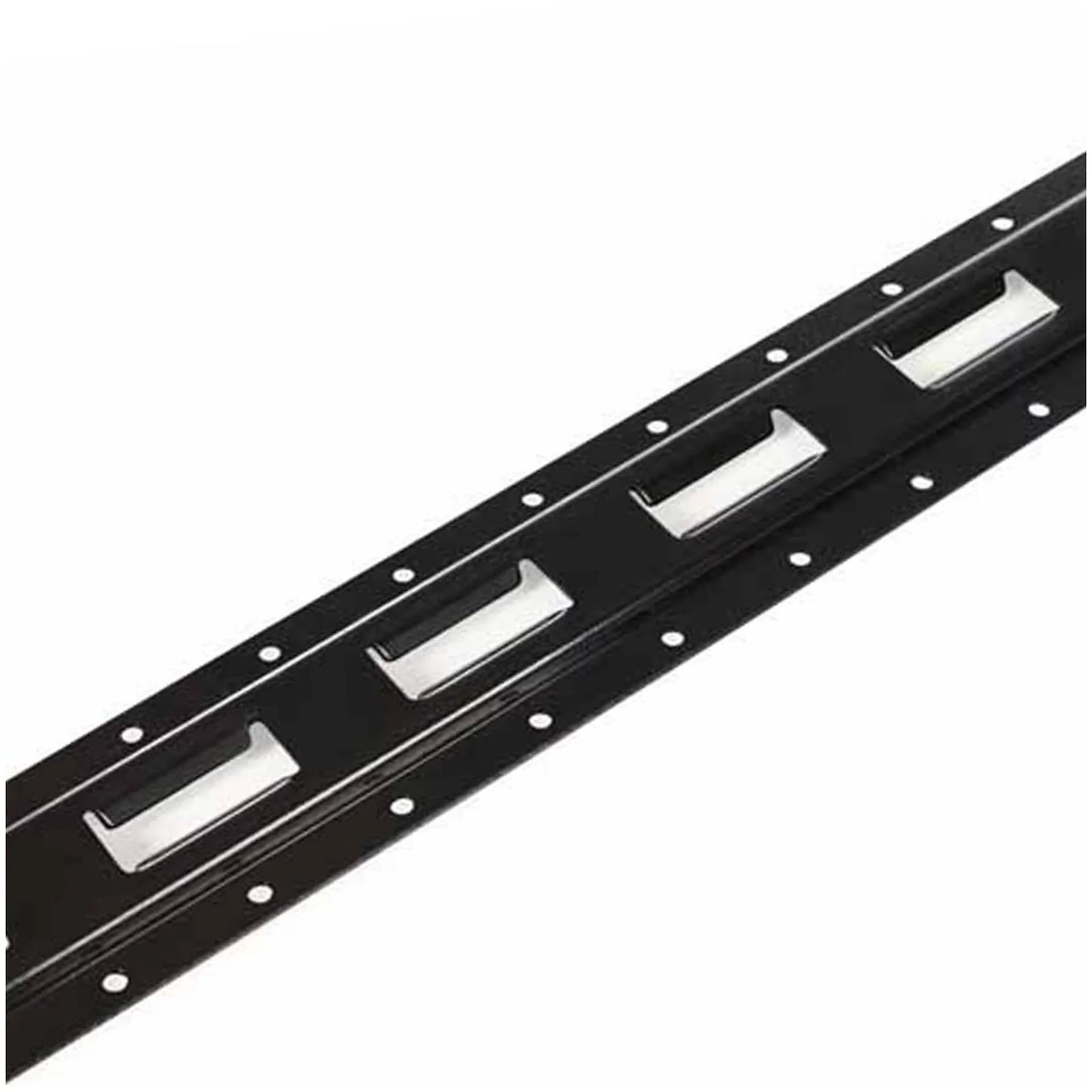 "6 Pack | 5' E Track Tie-Down Rail, Powder-Coated Steel ETrack TieDown | 5' Vertical E-Track Bolt-On Tie Down Rail for Cargo on Pickups, Trucks, Trailers, Vans"