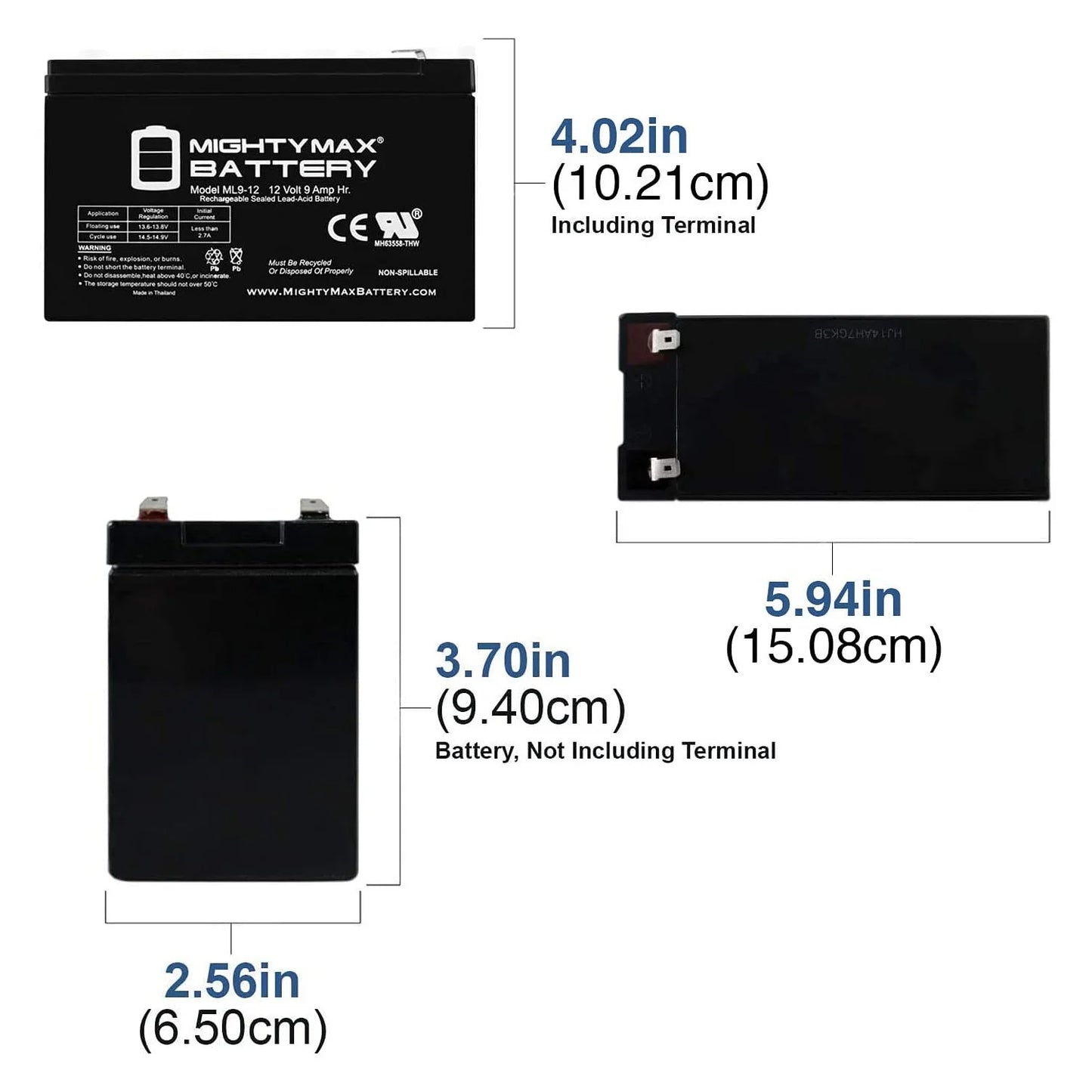 12V 9Ah Battery Replacement for Merida PC 500 Electric Bike - 6 Pack