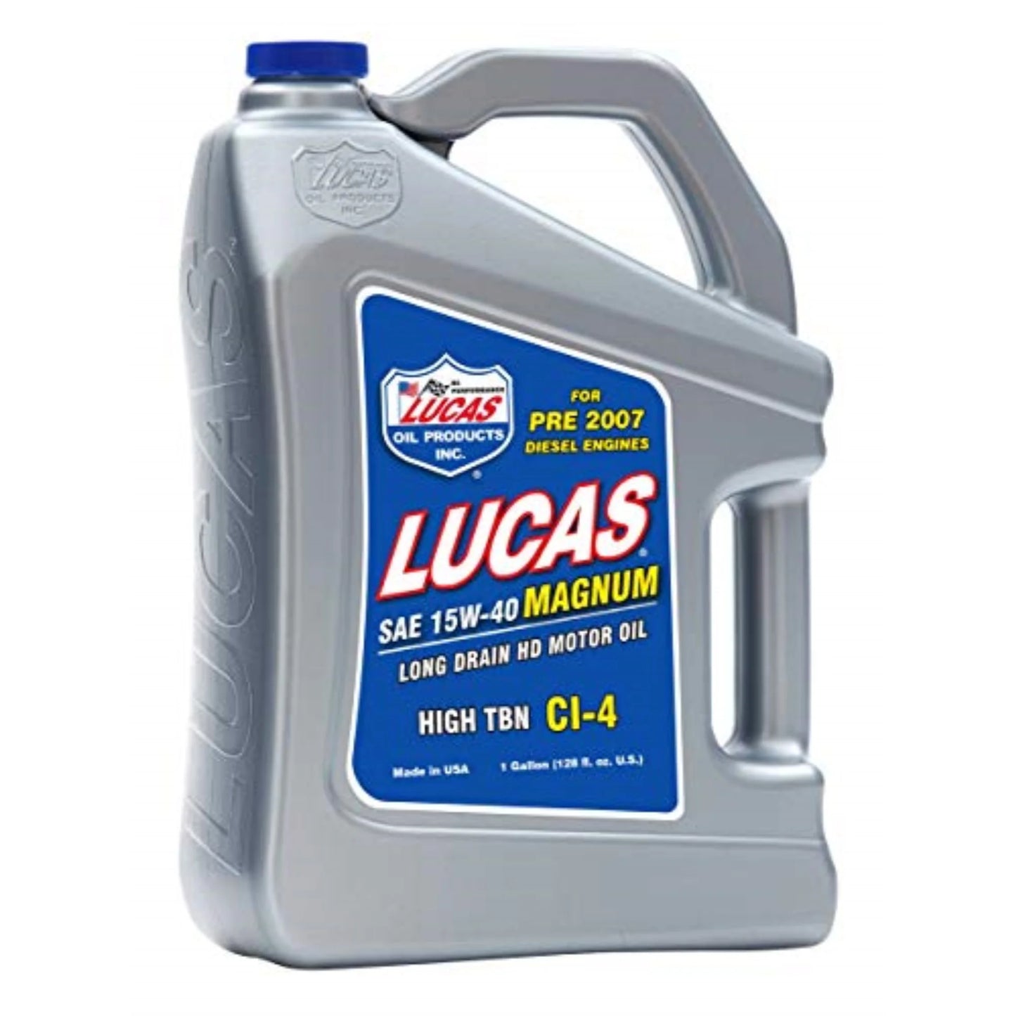 15-40 Heavy Duty High TBN Truck Motor Oil. Lucas Oil 10076 128oz