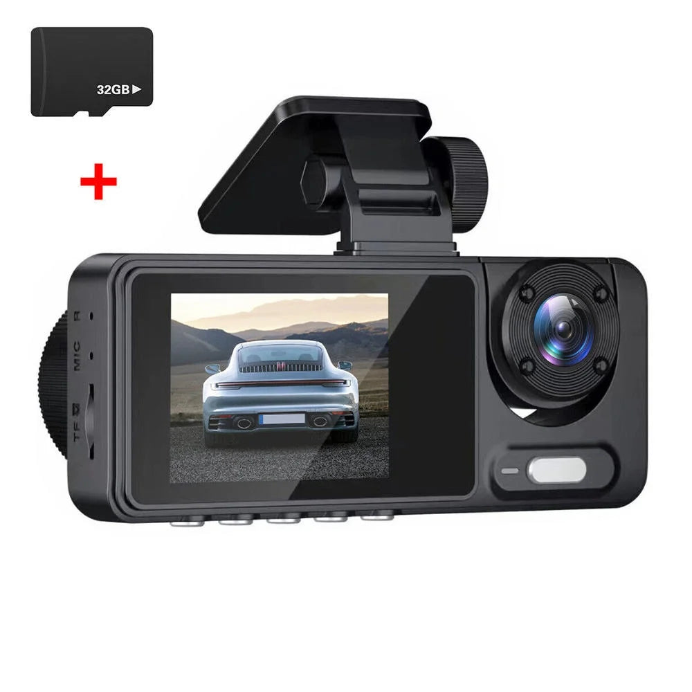 1080P HD Car Dash Cam Camcorder Night Vision DVR Front & Inside Recorder Camera