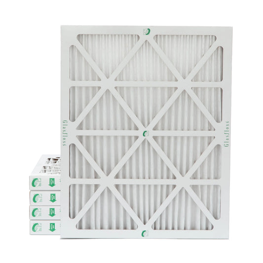 ( Quantity 5 ) Exact Size: 19-3/8 x 23-3/8 x 1-3/4. 20x24x2 MERV 10 Pleated HVAC Air Filters by Glasfloss