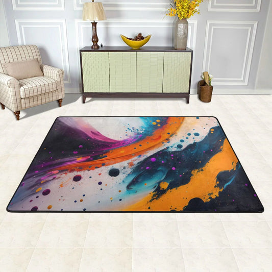 XMXY Fractal Blaze Texture Area Rugs Doormat Outdoor Entrance , Facecloth Non-slip Floor Mat Rug for Living Room Kitchen Sink Area Indoor 36"x24"