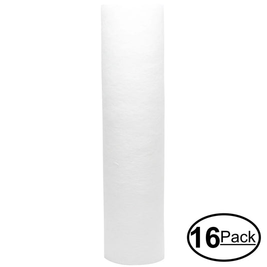 16-Pack Replacement for 3M Aqua-Pure AP2610SS Polypropylene Sediment Filter - Universal 10-inch 5-Micron Cartridge for 3M Aqua-Pure Whole House aqua System - Denali Pure Brand