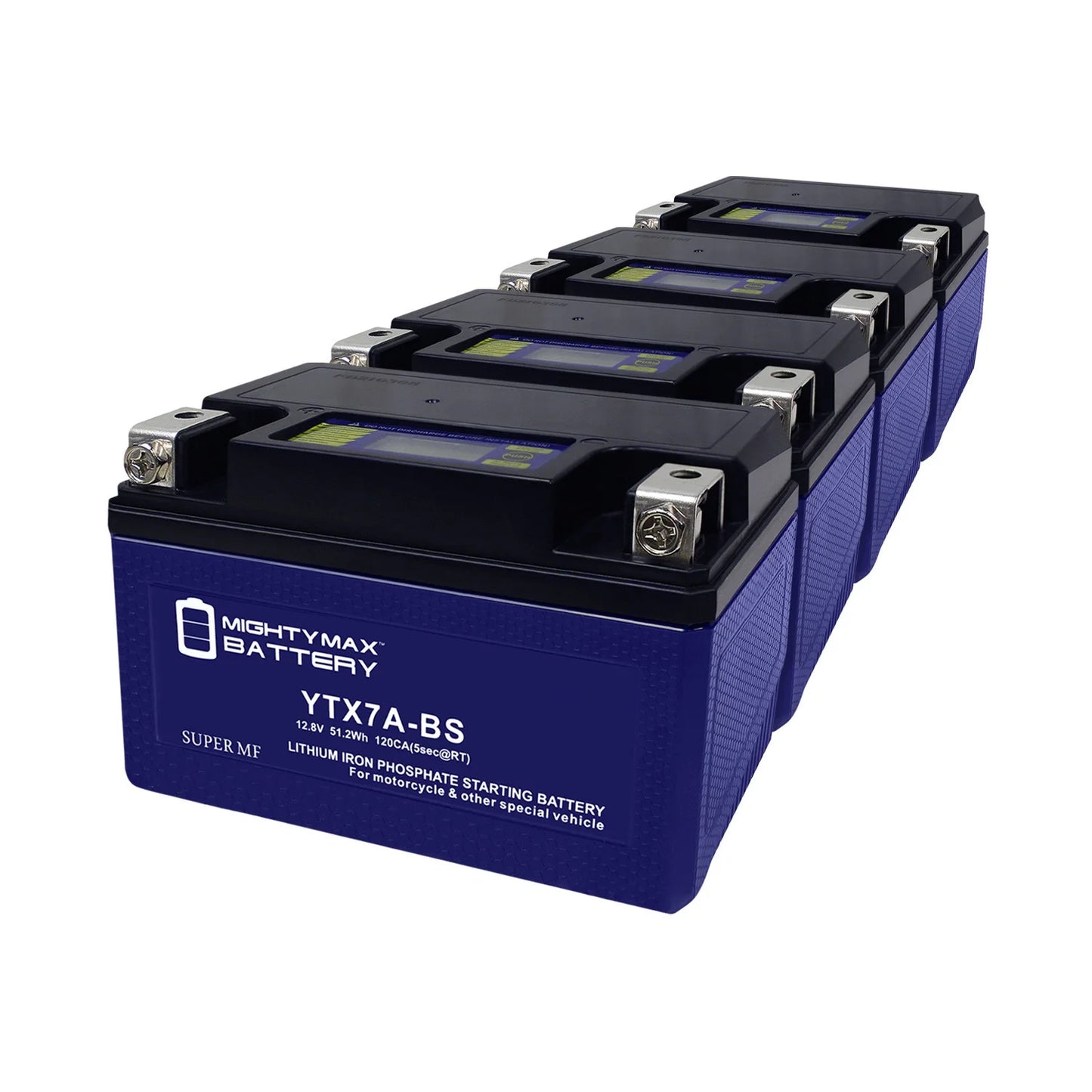 YTX7A-BS Lithium Replacement Battery matching with Peugeot Scooter 50 Tweet Evo 2014 - 4 Pack