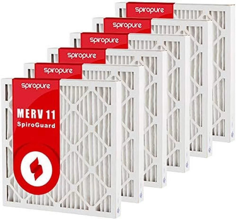 16x20x2 merv 11 pleated air filters - made in (6 pack)