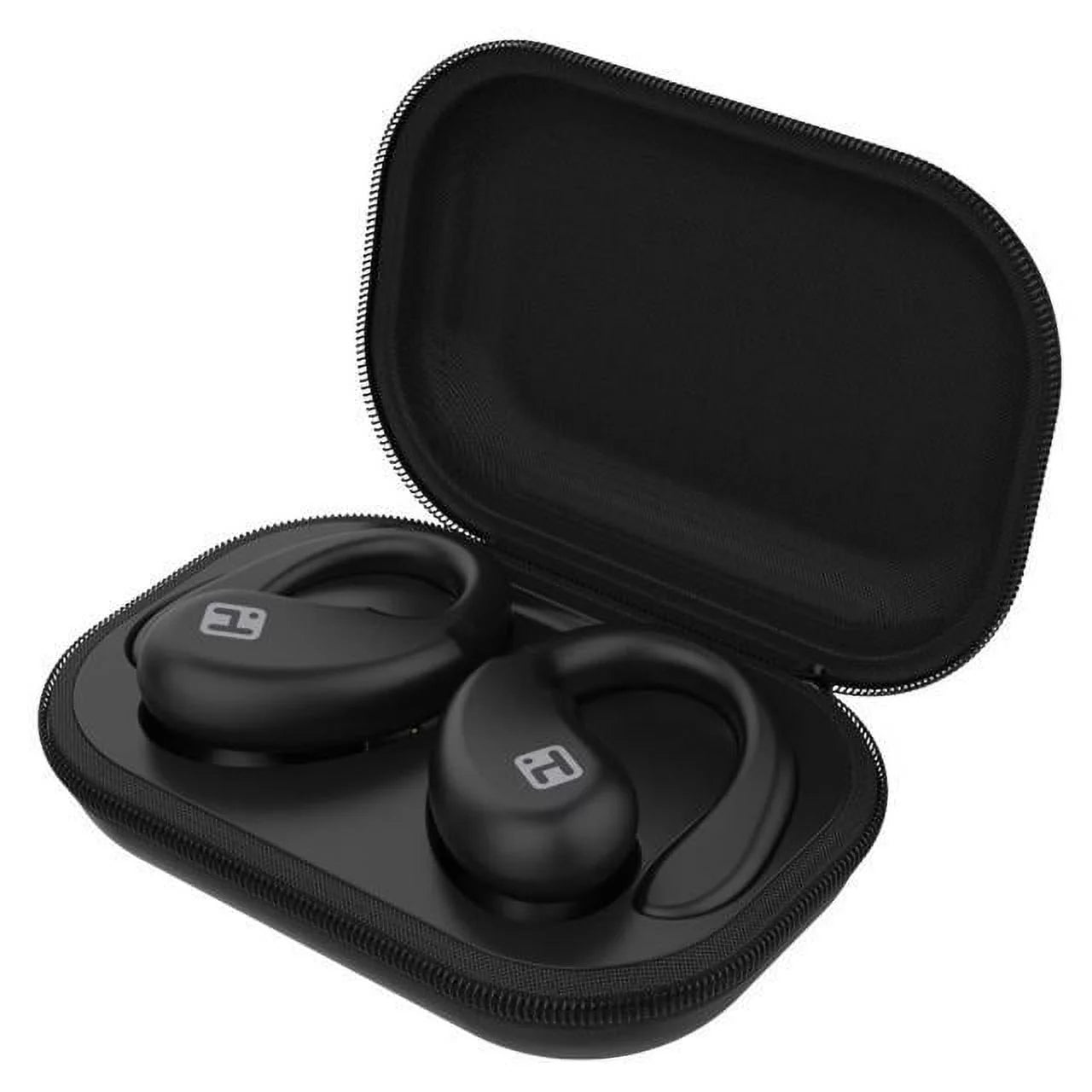 XT-33 Bluetooth TWS Zip-Case Earbuds with Sporty Secure Fit and Ergonomic Design (BE-204)