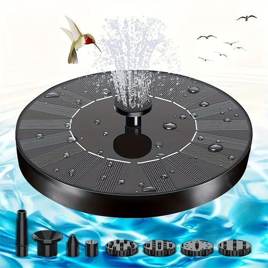 1pc Solar Bird Bath Fountain Pump - Independent Floating, for Gardens, Terraces, Ponds, and Swimming Pools - Waterscape Outdoor Solar Powered Fountain