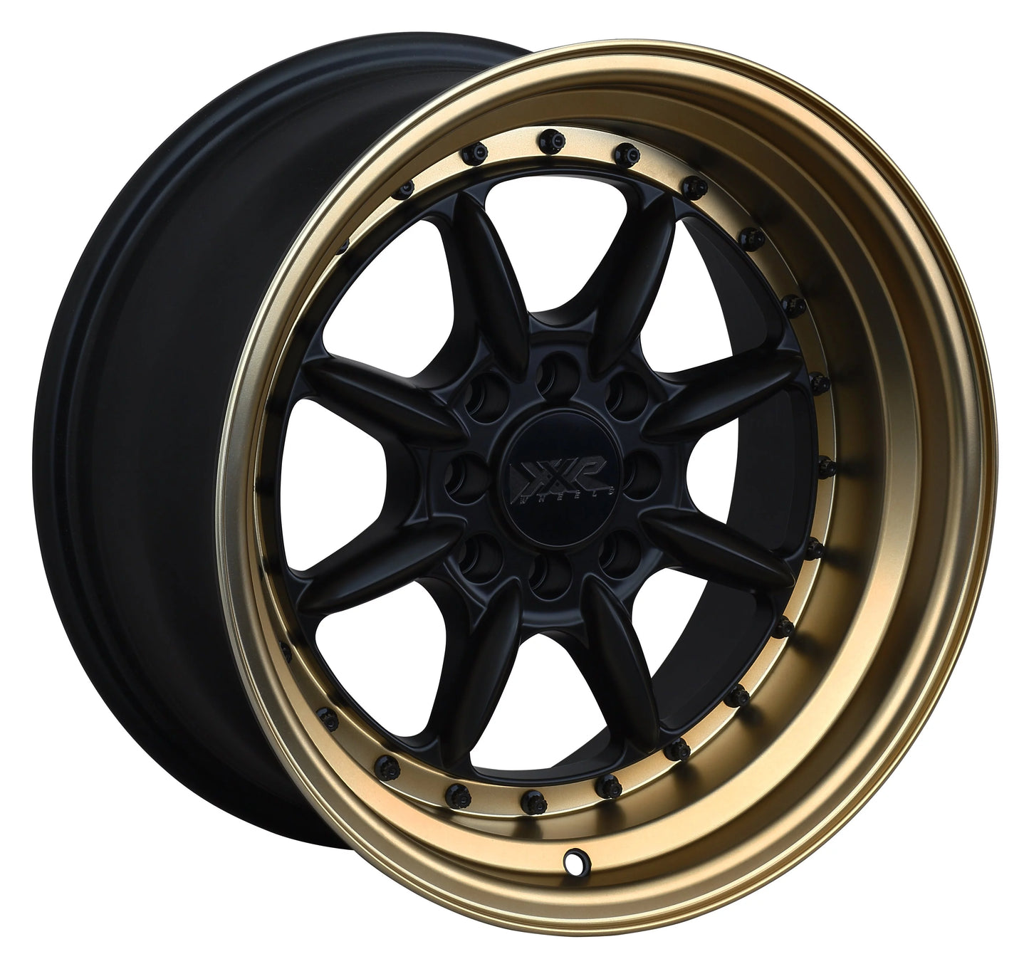 XXR 002.5 16x8 4x100/4x114.3 0et Flat Black / Bronze Lip Wheel